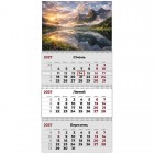  Календар настінний квартальний на 2027р. (3 пружини) Mountains 3 "Axent" 8803-27-30-А