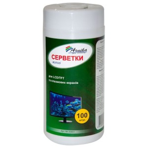 Серветки вологі для LCD / TFT і плазмових моніторів 100шт "Арника" 30661