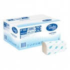 Рушники паперові PREMIUM, V 22.5x22.2см біли, 160л*20пач  "Tischa papier" P123