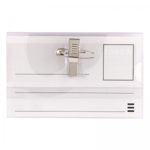 Бейдж горизонтальний 87х55мм, на заколці "Axent" 4501-А