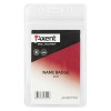 Бейдж вертикальний, замок zip lock, прозорий, (54х82мм) "Axent" 4529-A