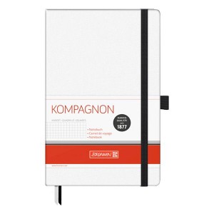 Книга записна Компаньйон біл. А5 клітинка, чорний зріз сторінок "Brunnen" 10-559 28 05