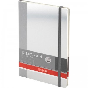 Книга записна Компаньйон Aluminium, А5, 96 арк., нелінована "Brunnen" 10 552 20 05