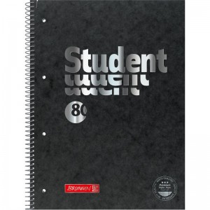 Коледж-блок А4 Premium, 80арк., кліт., Black "Brunnen" 10-678 28 90