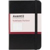 Книга записна PARTNER 95x140мм, 96л, клітинка, чорна "Axent" 8301-01-А