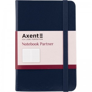 Книга записна PARTNER 95x140мм, 96л, клітинка, синя "Axent" 8301-02-А