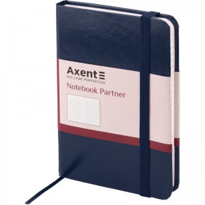 Книга записна PARTNER 95x140мм, 96л, клітинка, синя "Axent" 8301-02-А
