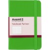 Книга записна PARTNER 95x140мм, 96л, клітинка, салатова "Axent" 8301-04-А