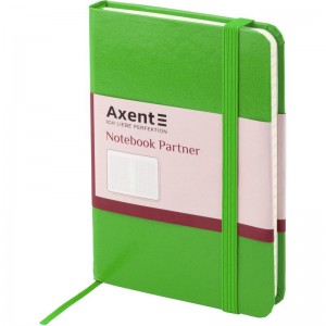 Книга записна PARTNER 95x140мм, 96л, клітинка, салатова "Axent" 8301-04-А