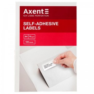 Етикетки клейкі, 8 шт/лист, 105х74,6 мм, 100 аркушів  "Axent" 2462-A