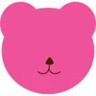 Блок паперу з клейким шаром, Bear, 70х70мм, 50арк., рожевий "Axent" 2444-01-A