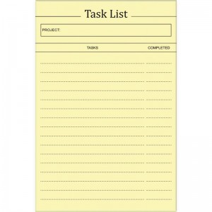 Блок паперу з клейким шаром Task list, 100x150мм, 100 арк "Axent" 2480-01-А "Axent" 2480-01-А