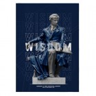 Книга канцелярська А4, 96 арк, клітинка, темно cиня, Wisdom "Axent" 8422-553-А