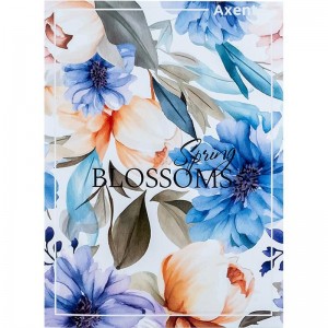 Зошит канцелярський, А4, 96 арк., клітинка Spring Blossoms "Axent" 4782-5-A
