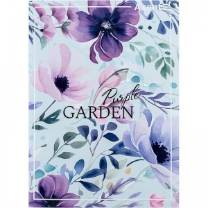 Зошит канцелярський, А4, 96 арк., клітинка Purple Garden "Axent" 4782-6-A