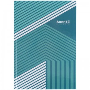 Книга канцелярська А4, 96 арк, клітинка, зелена, Lines "Axent" 8422-582-А