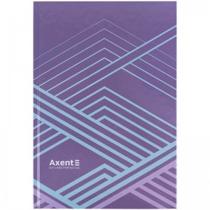Книга канцелярська А4, 96 арк, клітинка, бузкова, Lines "Axent" 8422-583-А