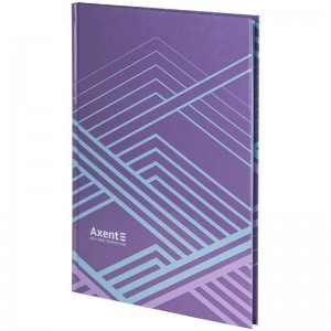 Книга канцелярська А4, 96 арк, клітинка, бузкова, Lines "Axent" 8422-583-А