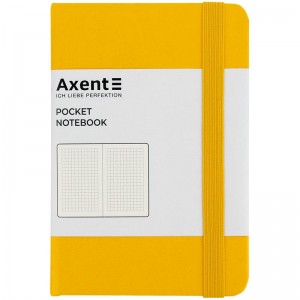 Книга записная PARTNER 95x140мм, 96л, клетка, желтая "Axent" 8301-08-А