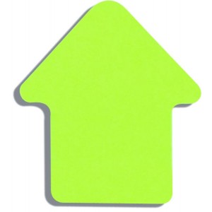 Блок паперу з клейким шаром, СТРІЛКА, 50арк., асорті "BuroMAX" BM.2366-99