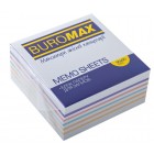 Блок паперу для нотаток ВЕСЕЛКА, 90х90х40мм, не склеєний "BuroMAX" ВМ.2245