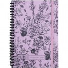 Блокнот на спіралі, А5, карт. обкл., 80 арк, клітинка, OS, Pink Roses "Axent" 8471-2-A-OS