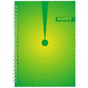 Блокнот на спіралі тверда обкл., А5, 96арк. №29 "Axent" 8032-29-A