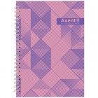 Блокнот на спіралі тверда обкл., А5, 96арк. №36 "Axent" 8032-36-A