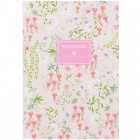 Записна книжка А5, 96 арк., клітинка, тв. обкл., TR, Floral 1 "Axent" 8457-10-A-TR