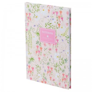 Записна книжка А5, 96 арк., клітинка, тв. обкл., TR, Floral 1 "Axent" 8457-10-A-TR