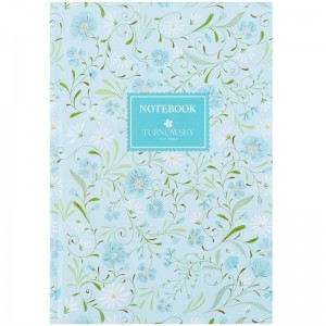 Записна книжка А5, 96 арк., клітинка, тв. обкл., TR, Floral 2 "Axent" 8457-11-A-TR