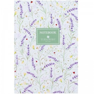 Записна книжка А5, 96 арк., клітинка, тв. обкл., TR, Floral 3 "Axent" 8457-12-A-TR