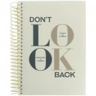 Блокнот на спіралі, А5, з розділювачами, 120 арк, клітинка, Don't look back "Axent" 8405-18-A