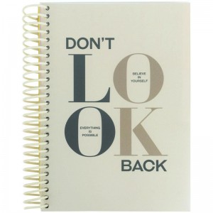 Блокнот на спіралі, А5, з розділювачами, 120 арк, клітинка, Don't look back "Axent" 8405-18-A