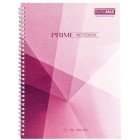 Зошит для нотаток PRIME, А4, 96 арк., клітинка, картонна обкладинка, рожевий "BuroMax" BM.24451101-10