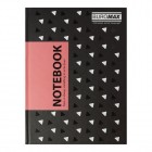 Записна книжка А5, 96 арк., клітинка, тв. обкл., рожева INSOLITO "BuroMax" BM.24511102-10