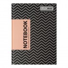 Записна книжка А5, 96 арк., клітинка, тв. обкл., персикова INSOLITO "BuroMax" BM.24511102-46