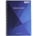 Зошит на пружині PRIME А5, 96арк., клітка, в карт. обкл., синій "BuroMax" BM.24551101-02