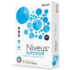 Папір офісний  "NIVEUS SUPERIOR," А4, 80г/м2, 500 арк, клас A