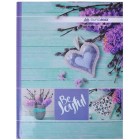 Книга канцелярська  А4, 96 арк, клітинка,, ROMANTIC, бірюзова "Buromax" BM.2400-306