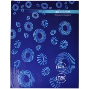 Книга канцелярська А4, 192 арк, клітинка, MODEST, синя "Buromax" BM.24419101-02