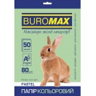 Папір кольоровий PASTEL, св.-зелений, 50 арк., А4, 80 г/м² «BuroMax» BM.2721250-15