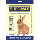 Папір кольоровий PASTEL, крем., 50 арк., А4, 80 г/м² «BuroMax» BM.2721250-49