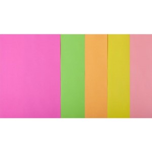 Набор цветной бумаги 80 г/м2, А4, 20 л., 5цв. NEON «BuroMax» BM.2721520-99