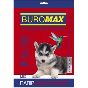 Набор цветной бумаги 80 г/м2, А4, 50 л., 10цв. DARK+INTENSIVE «BuroMax» BM.2721950-99