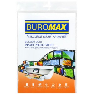 Фотопапір магнітний, глянцевий, А4, 680 г/м², 10 арк "BUROMAX" BM.2290-9010