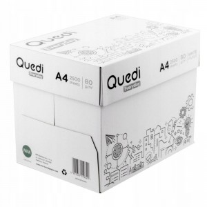 Папір офісний "Quedi" Everyday, A4, 80г/м2, 500арк, клас C