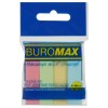 Закладки паперові PASTEL, з клейким шаром, 51x12 мм, 4 кол. по 100 арк "BuroMAX" 2306-99