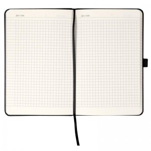 Книга записна PARTNER 125x195мм, 96арк, кліт, чорна "Axent" 8201-01-А