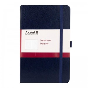 Книга записна PARTNER 125x195мм, 96арк, кліт, синя "Axent" 8201-02-А